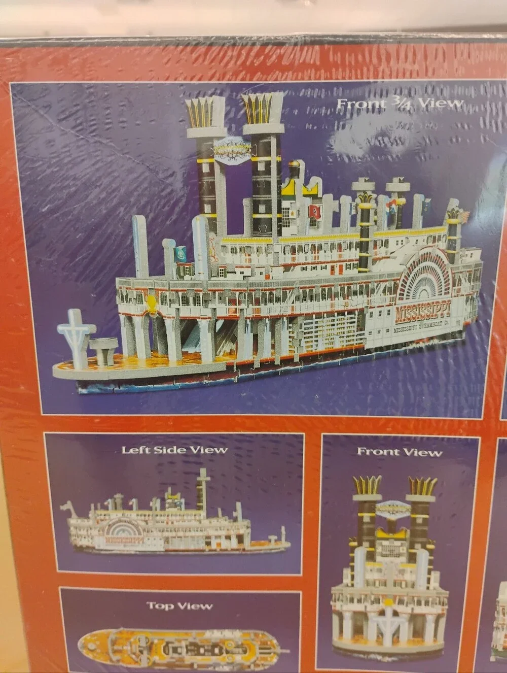 🆕 Puzz3D Mississippi Steamboat Hasbro 406 Piece Vintage Puzzle FactorySealed